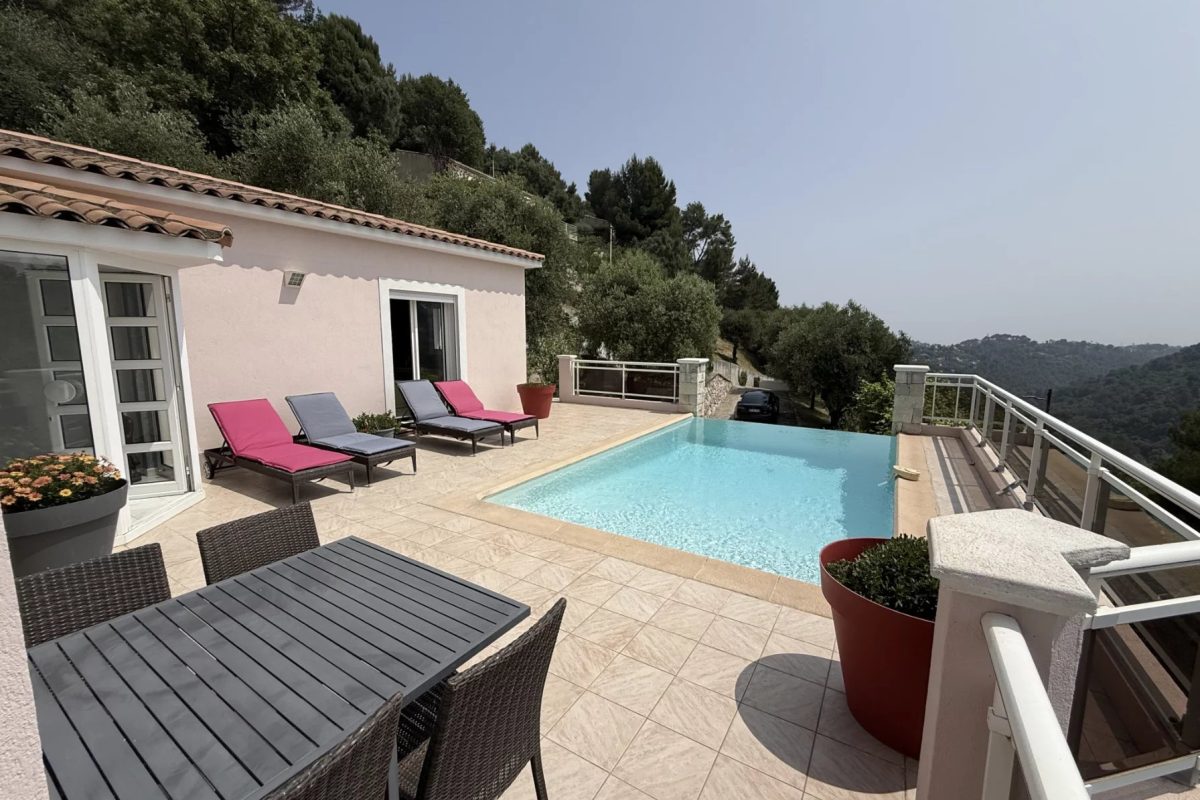 Aspremont – Élégante villa avec piscine aux portes de Nice