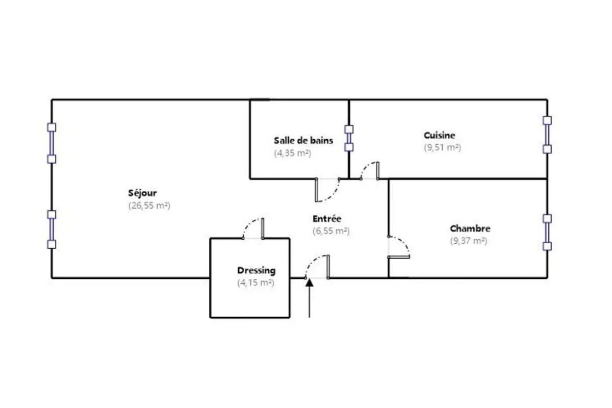 NICE LE PORT / PLACE DU PIN – 2/3 PIÈCES 60 M² – À RÉNOVER – À 50M PLACE GARIBALDI
