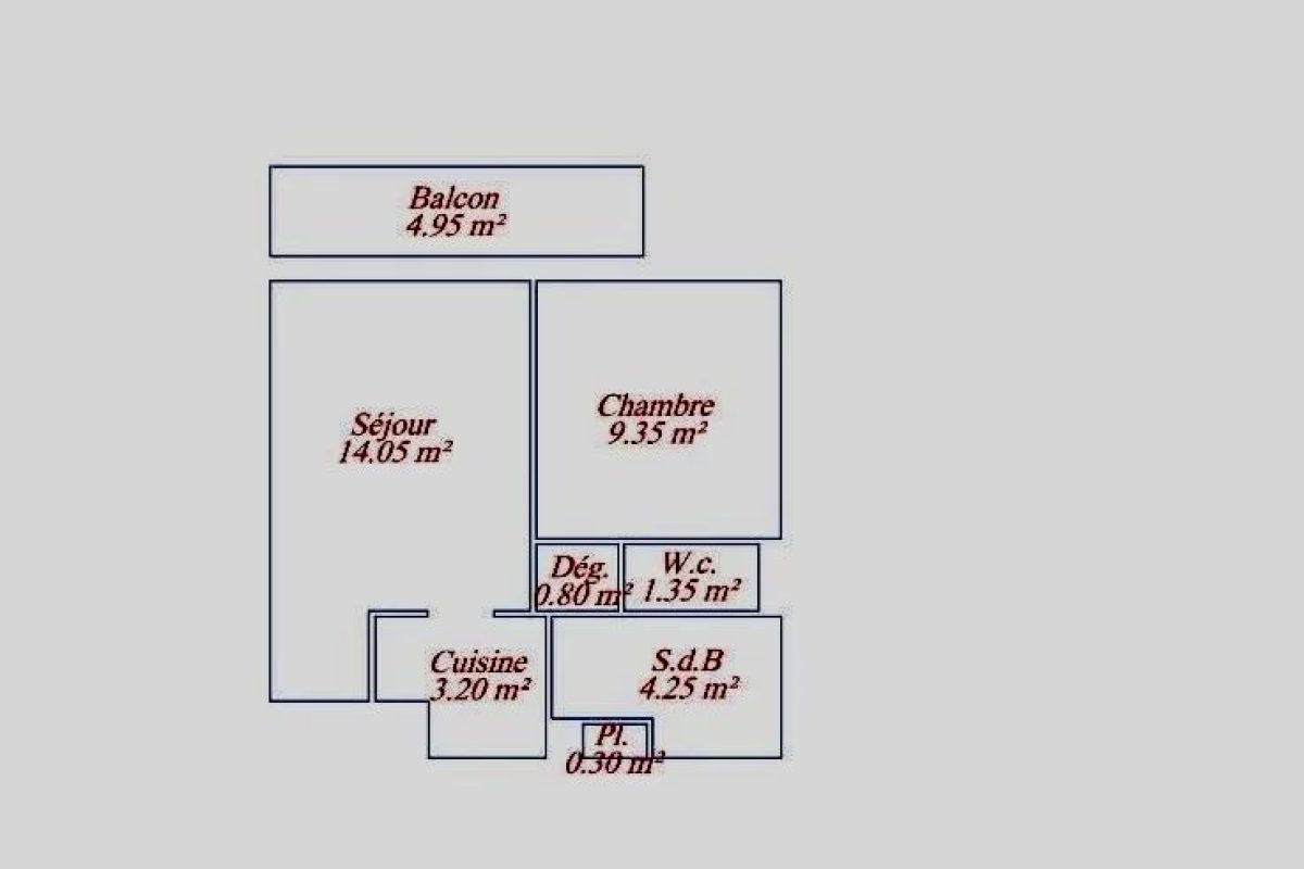 APPARTEMENT 2 PIÈCES 33.30 m2 - VENCE