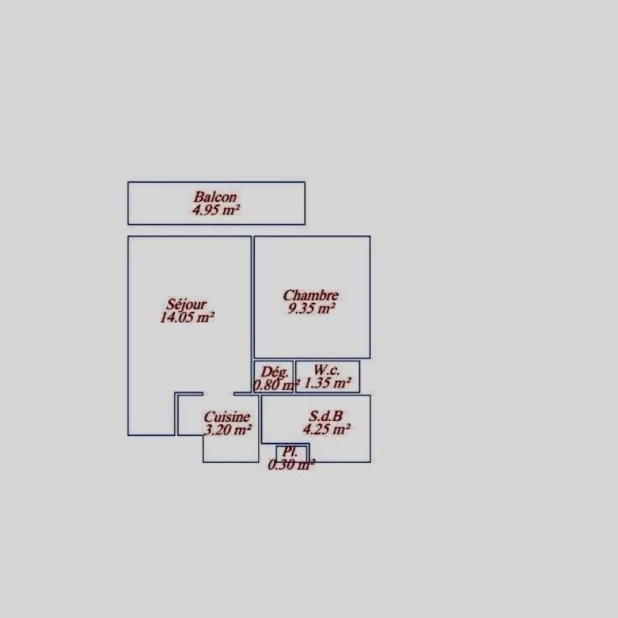 APPARTEMENT 2 PIÈCES 33.30 m2 - VENCE