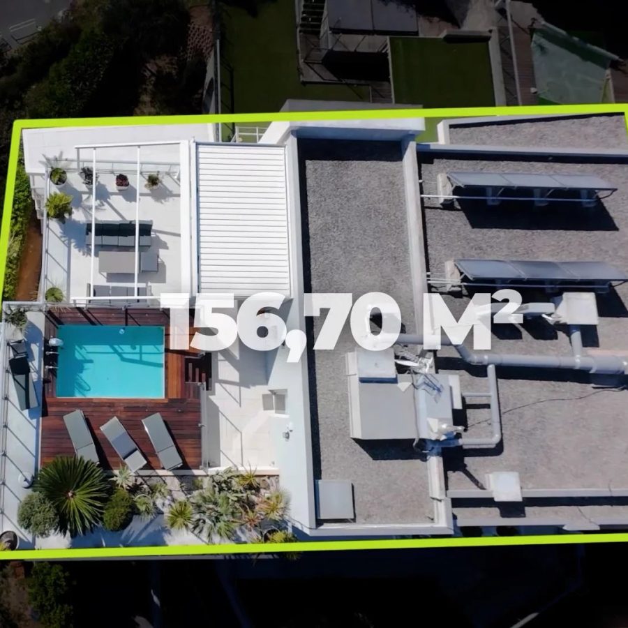 NICE – PENTHOUSE 3 PIÈCES AVEC PISCINE PRIVATIVE ET VUE PANORAMIQUE MER & VILLE