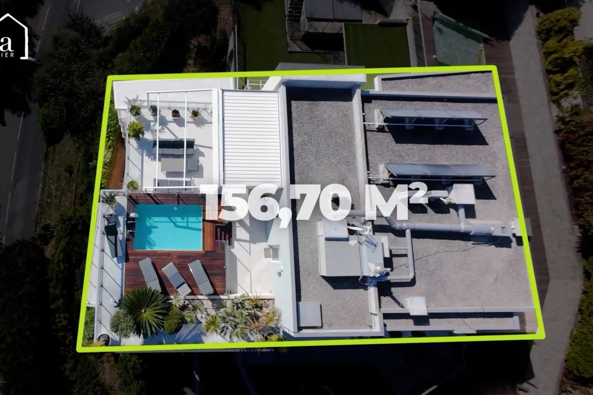 NICE – PENTHOUSE 3 PIÈCES AVEC PISCINE PRIVATIVE ET VUE PANORAMIQUE MER & VILLE